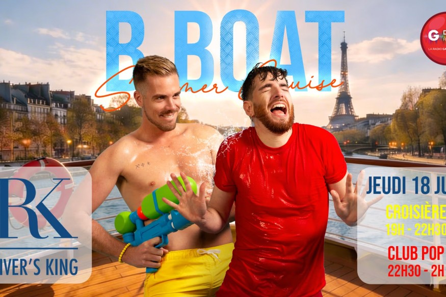 Plan été : croisière pop et friendly B.Boat les jeudis sur la Seine à Paris